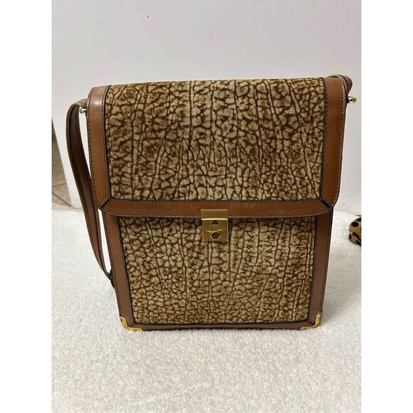70s Satchel vintage shoulder animal print  bag - Picture 1 of 15
